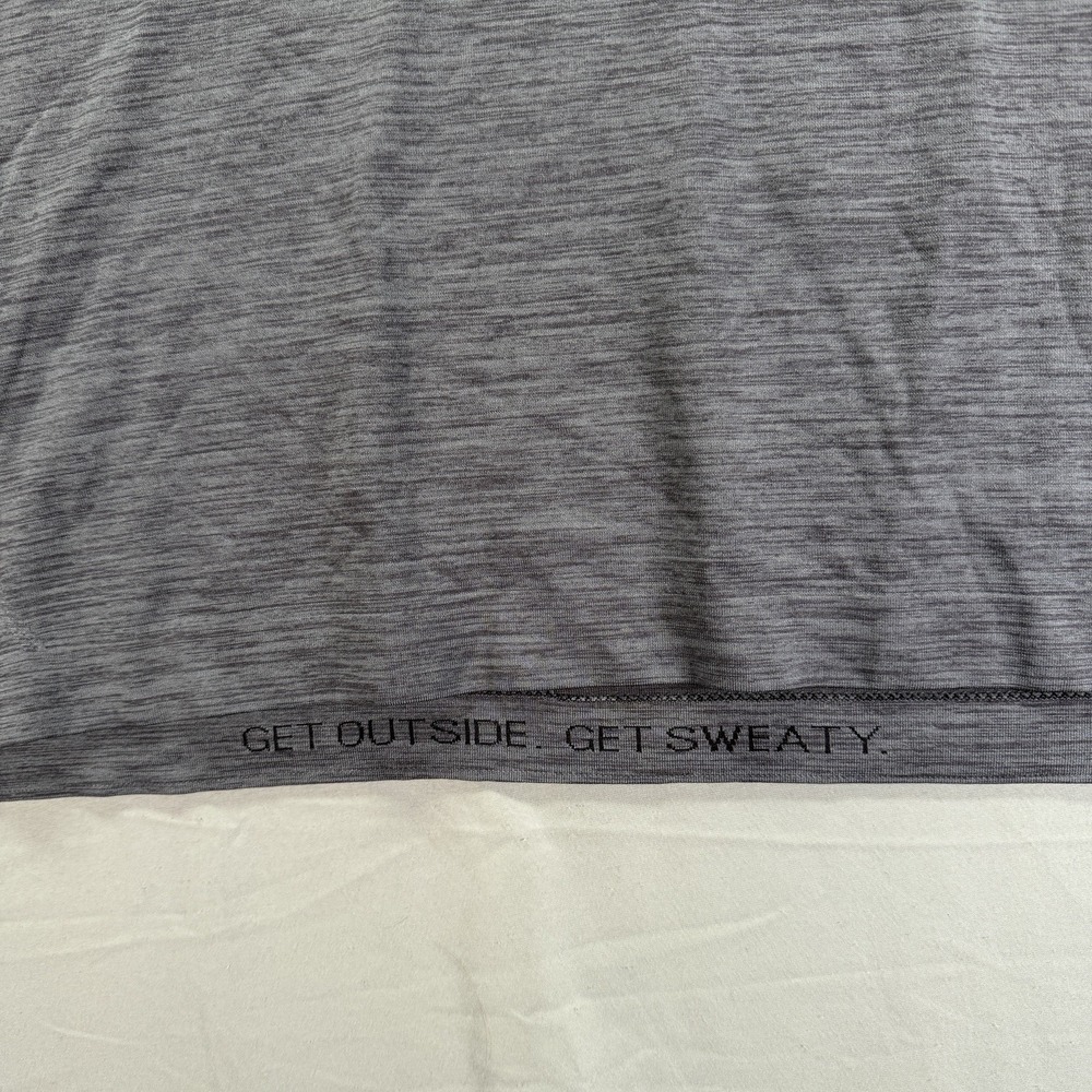Lululemon Metal Vent Tech Shirt Mens Large Gray Short Sleeve V Neck Work Out - Picture 5 of 10